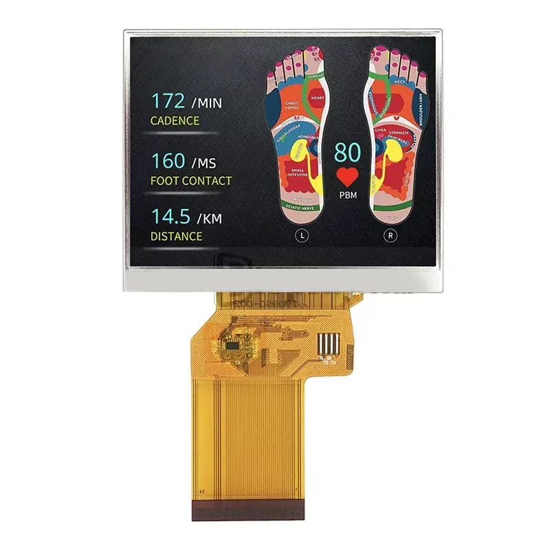 3.5インチ幅の温度TFTモジュール