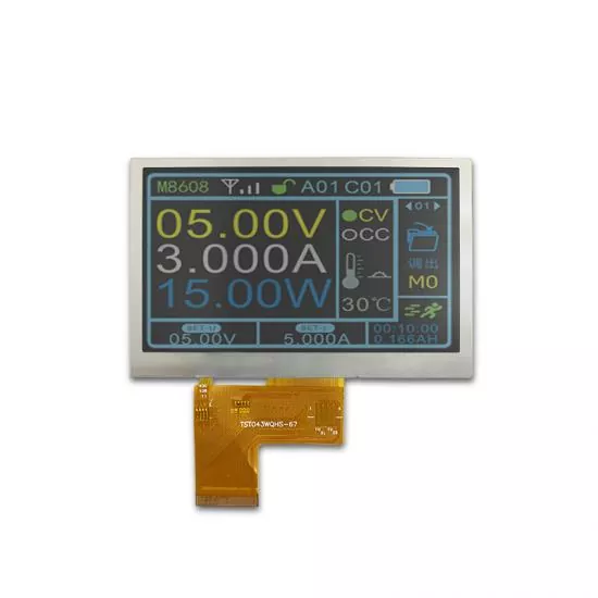 4.3インチWQVGA IPS TFTモジュール